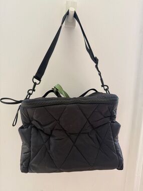 Vera Bradley Quilted Insulated Black Lunch Box Bag - New